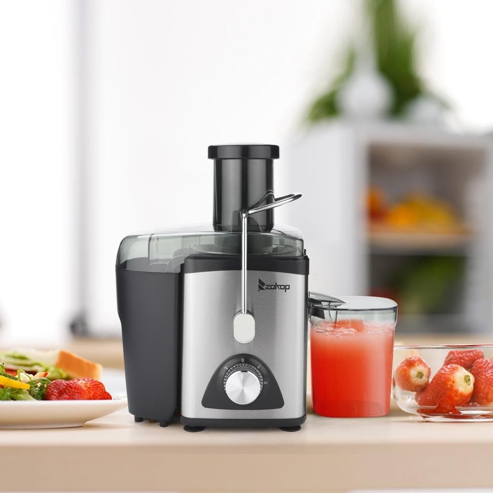 489-286 SHAQ XL 17 inch Stainless Steel Compact Electric Power Juicer with Accessories Black