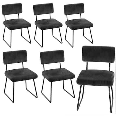 Modern Set of 2/4/6/8 Dining Chairs Upholstered Chairs with Open Back for Dining Room and Kitchen