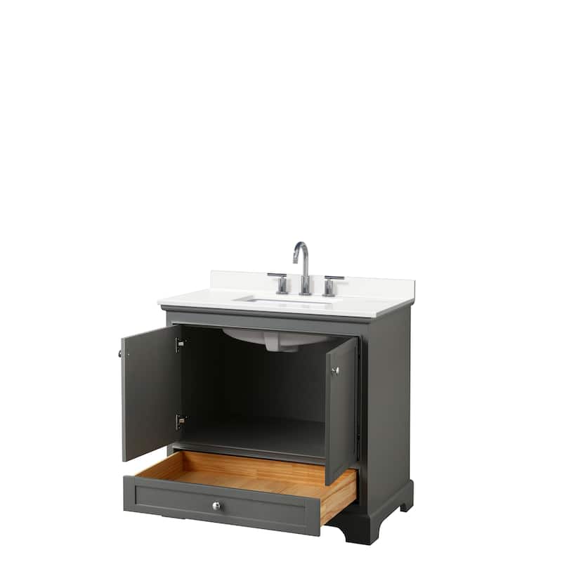 Deborah 36-inch Single Vanity, Quartz Top