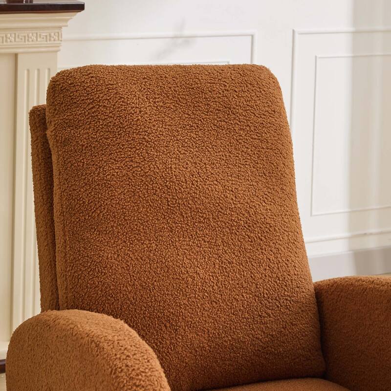27.2"W Rocking Chair with High Back and Side Pocket