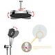 preview thumbnail 16 of 26, 12 inch Wall-Mounted Round Shower System with Rough-in Valve and Handheld Shower