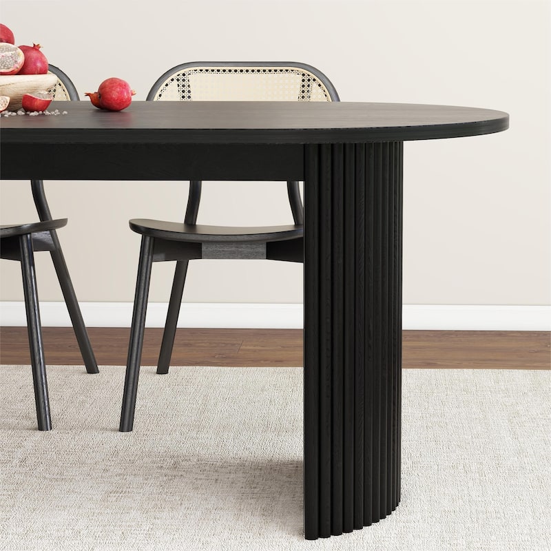 Solid Wood Oval Dining Table