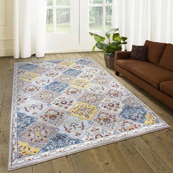 Shop Vintage Area Rugs Natural Floral Shag Rugs Carpet For Kitchen