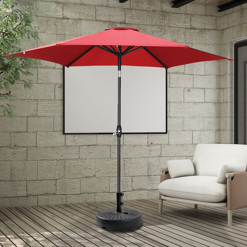 Ainfox 9FT Outdoor Patio Umbrella with Base Tilt System