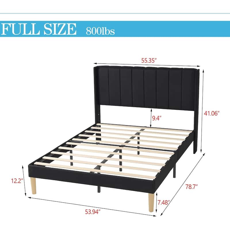 Alazyhome Upholstered Platform Bed Frame