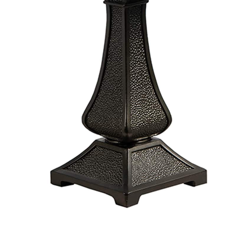 Inspirational Rose Tiffany Accent Lamp - Antique Bronze