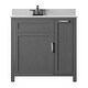 preview thumbnail 4 of 5, 36" Single Bathroom Vanity with Side Drawer Storage and Included Top and Sink, White