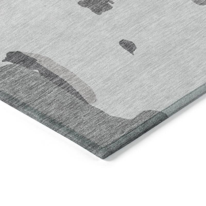 HomeRoots Abstract Transitional Rectangle Outdoor Rug