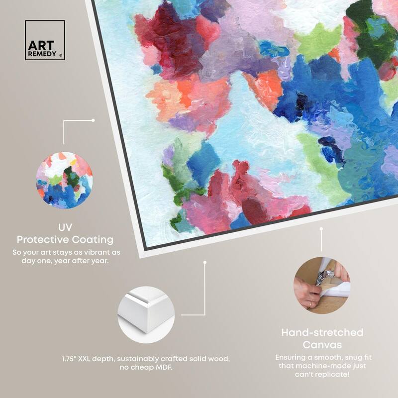 Bold Color Swirlz Canvas Set of 2 by Art Remedy