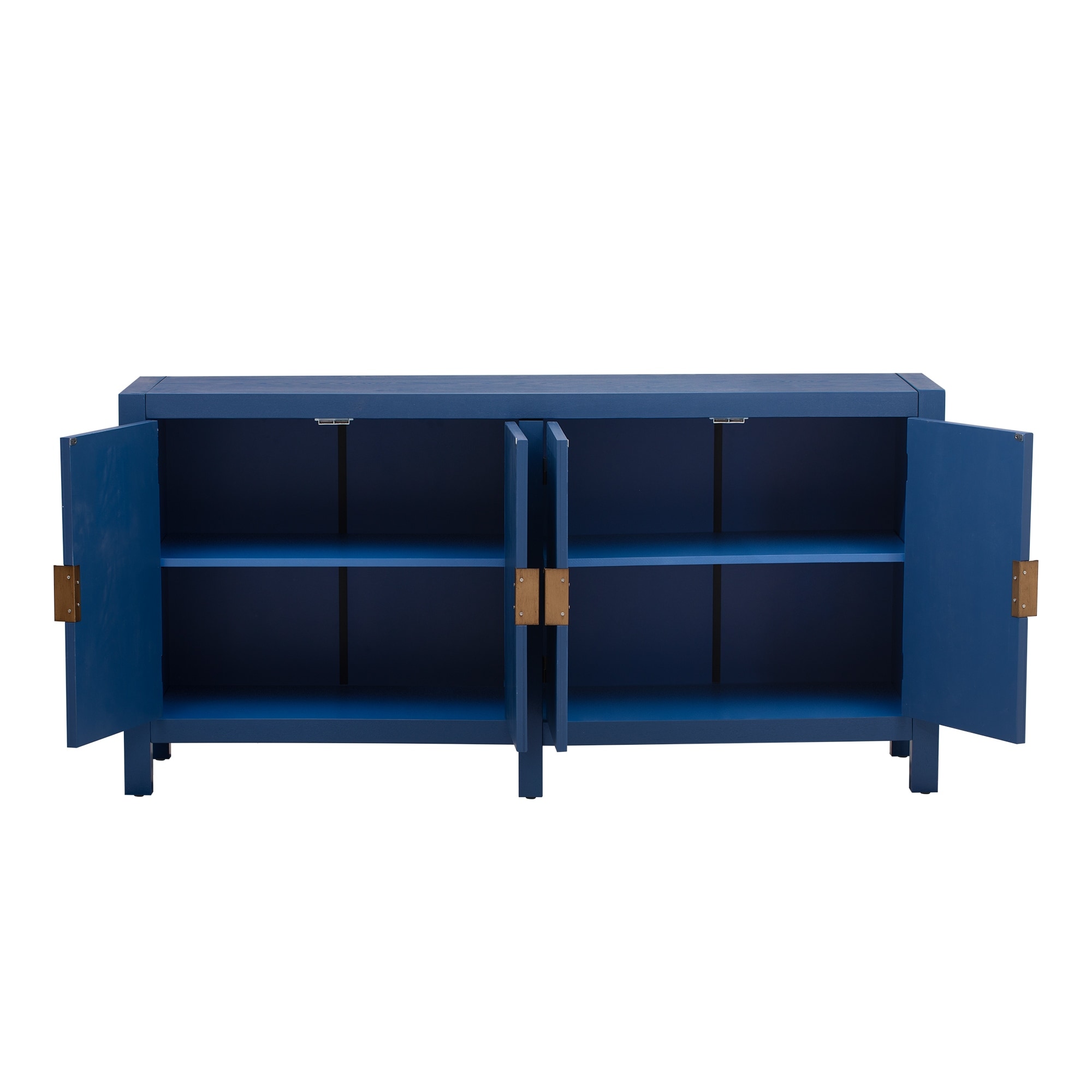 Ash Veneer Cabinet with Radiating Line Pattern Doors, 4-Door