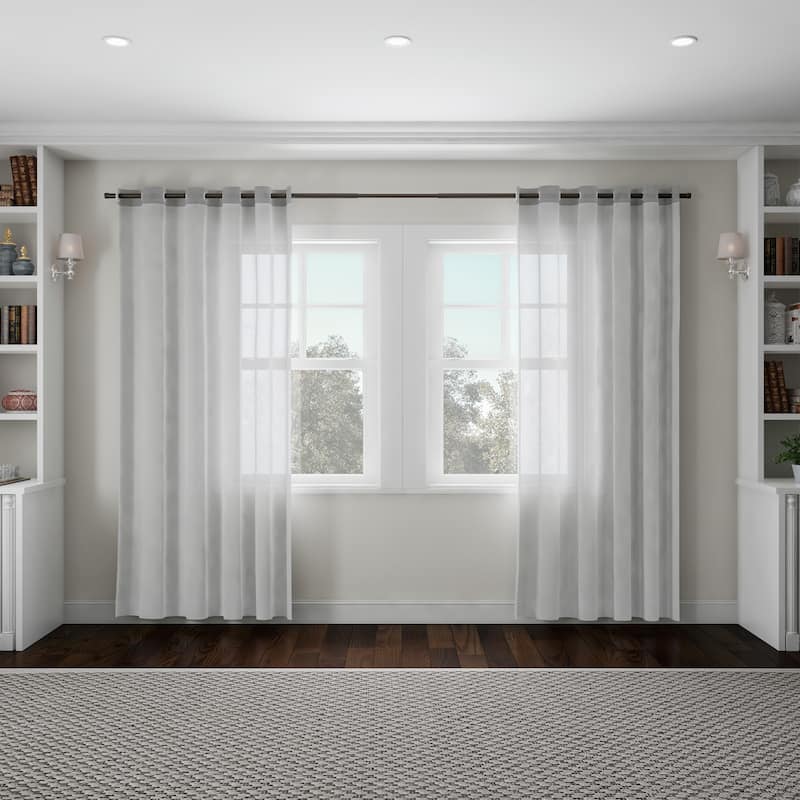 1-Inch Decorative End Cap Style Finial Curtain Rod by Lavish Home