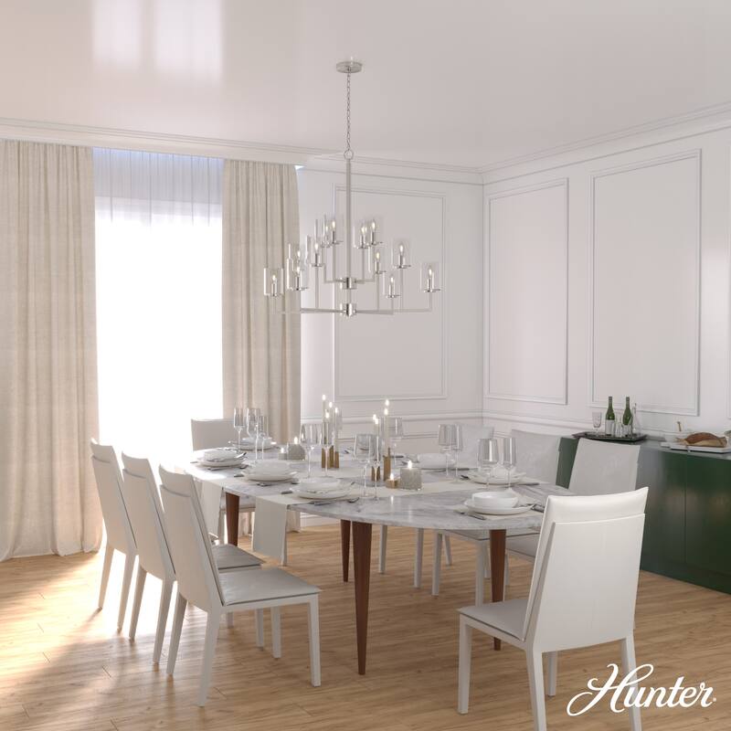 Hunter Kerrison Chandelier - Dining Room, Entry - Contemporary, Transitional, Industrial, Rustic