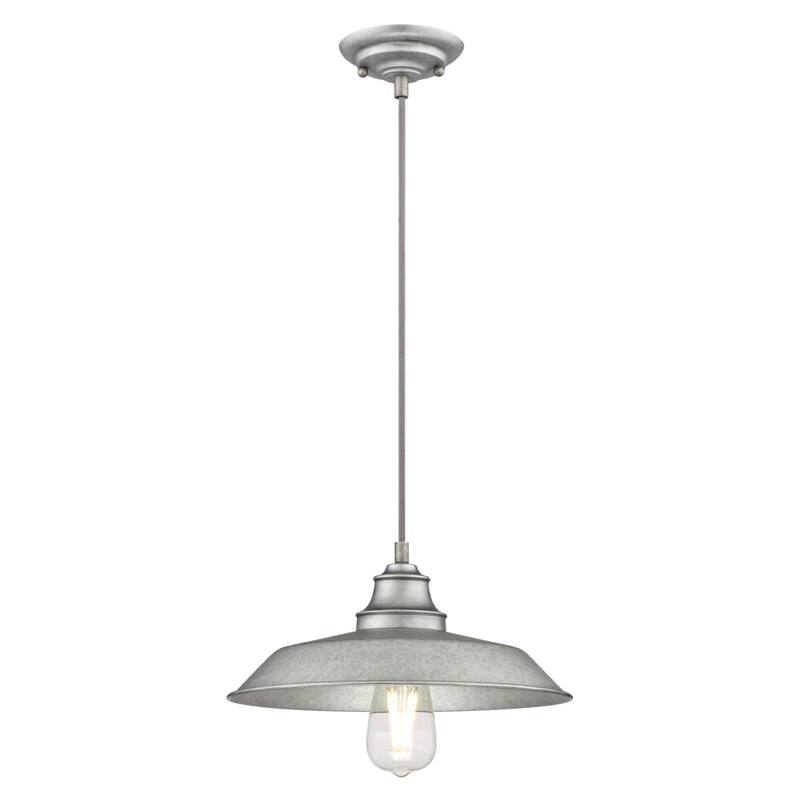 Westinghouse Lighting Iron Hill One-Light Indoor Pendant - 1-Light - Galvanized Steel