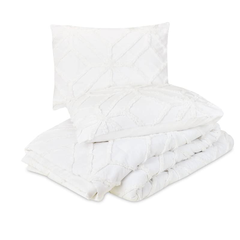 Trina Turk Tufted Chenille 3-Piece Full/Queen Duvet Cover Set