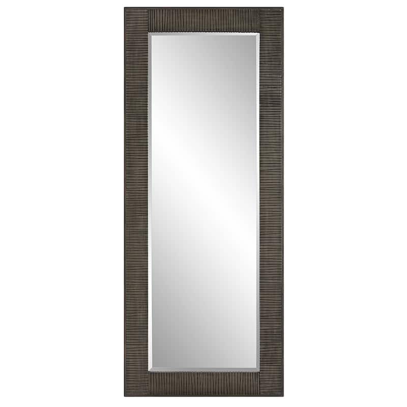 Uttermost Figaro Oversized Wooden Mirror - 33.5"x 81.5"