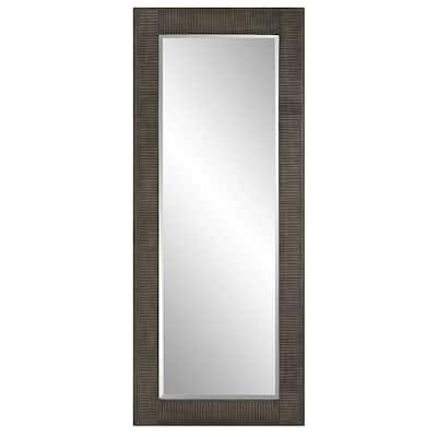 Uttermost Figaro Oversized Wooden Mirror - 33.5"x 81.5"