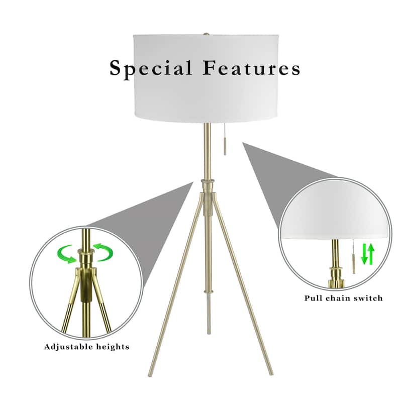 58" - 72"H Adjustable Tripod Floor