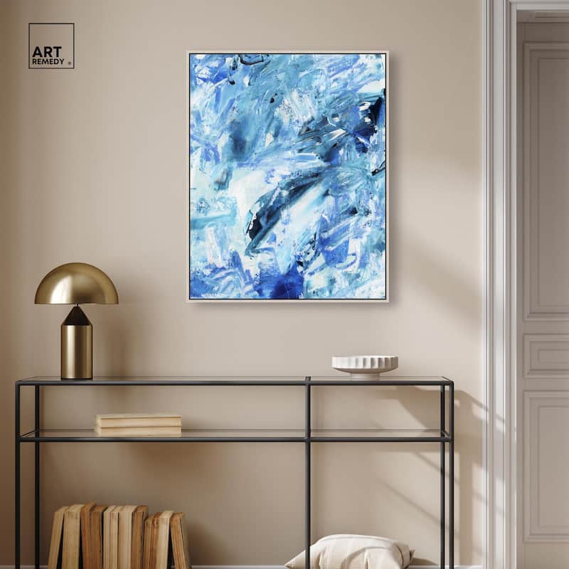 Impasto Blues Canvas by Art Remedy