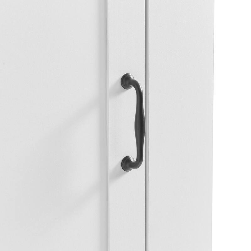 63.8" Tall Storage Cabinet Bathroom Organization with Tilt Out Compartment, Soft Close Hinges and Adjustable Shelves