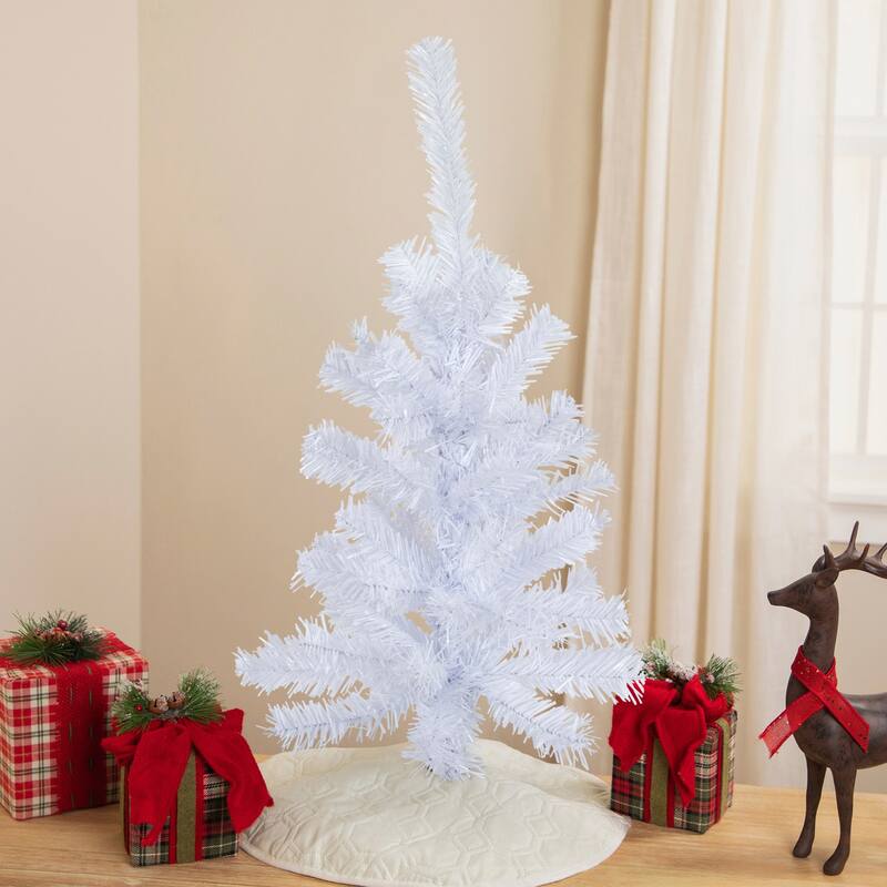 Slim Woodbury White Pine Artificial Christmas Tree - 2' - Unlit - 2 Foot