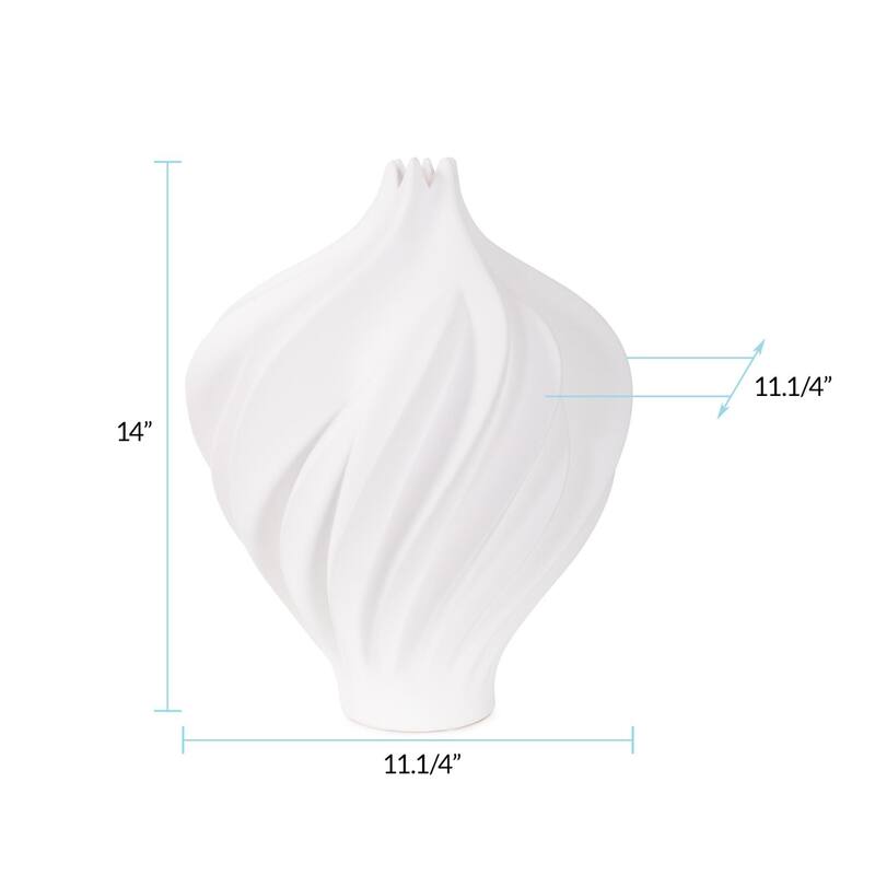 Langmuir Swirled Vase- Short
