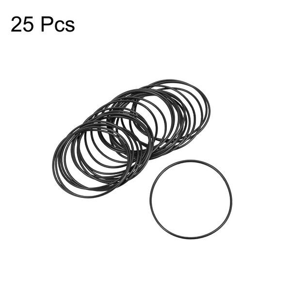 O-Rings Nitrile Rubber Inner Diameter OD Width Round Seal Gasket 25 Pcs