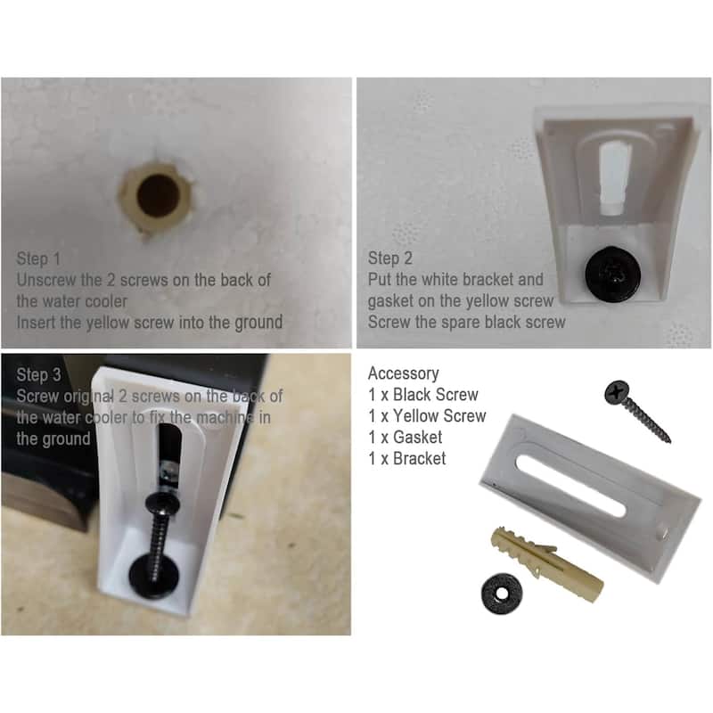 Black Bottom Loading Water Dispenser Cooler with Ice Maker