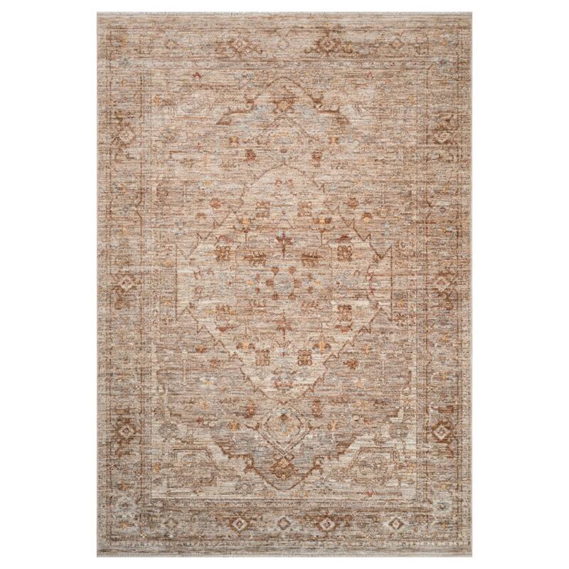 HomeRoots Floral Medallion Traditional Rectangle Area Rug
