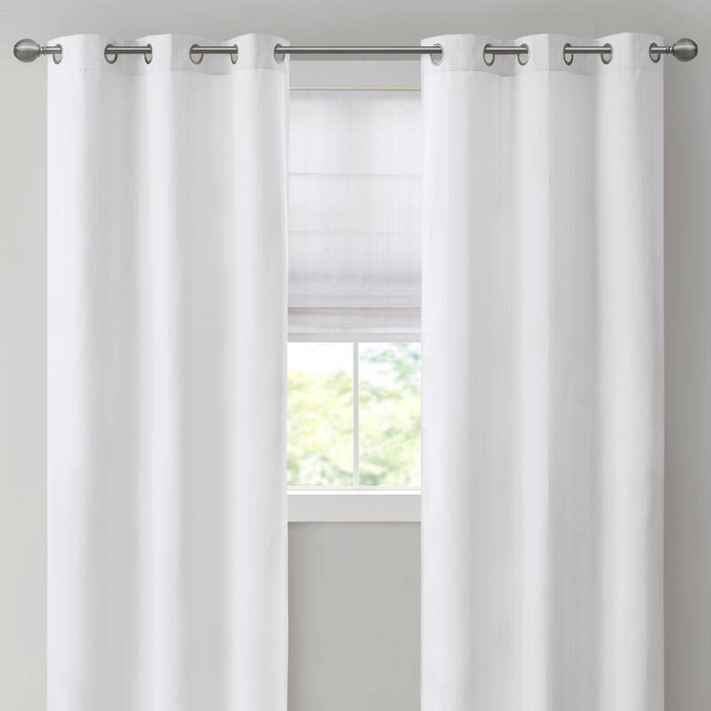Madison Park Colm Basketweave Room Darkening Curtain Panel Pair