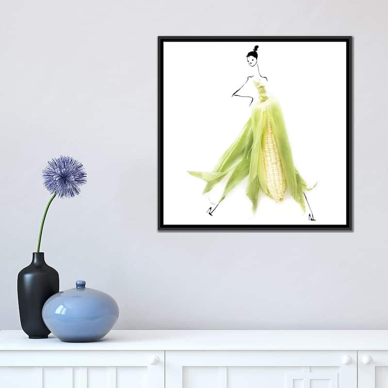 iCanvas "Corn" by Gretchen Roehrs Framed Canvas Print