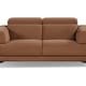 preview thumbnail 6 of 5, Contemporary Brown Living Room Loveseat with Adjustable Headrest