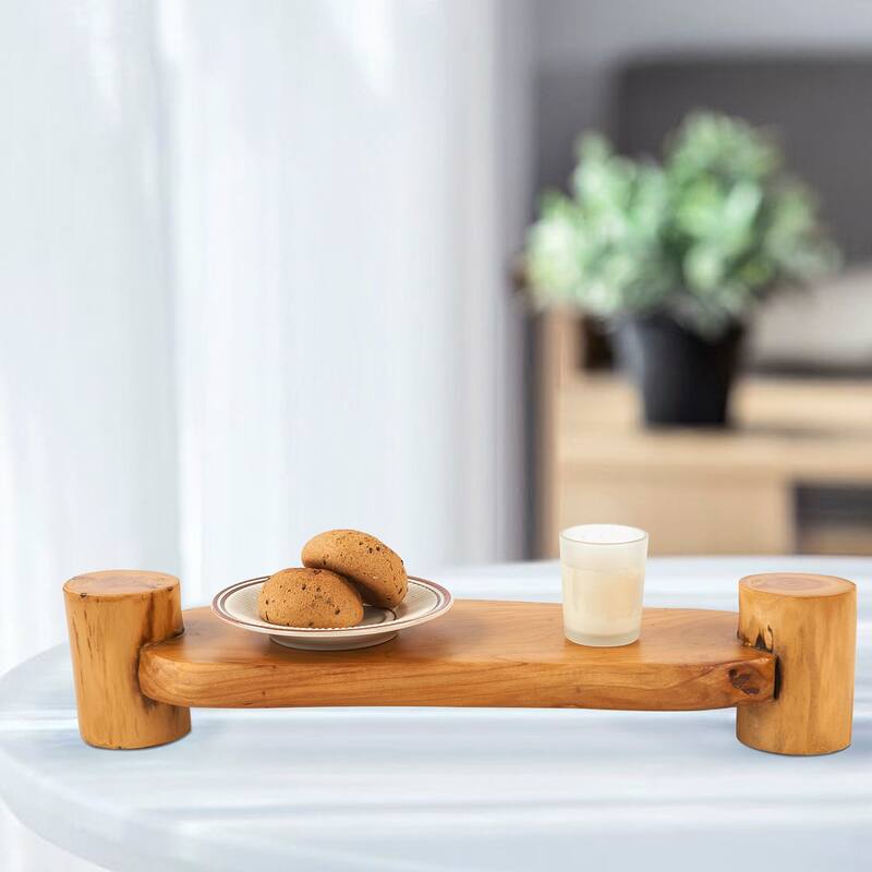 Cedar Roots Serving Stand Farmhouse wood pedestal stand plant holder