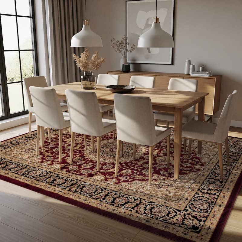 World Rug Gallery Traditional Oriental Medallion Area Rug