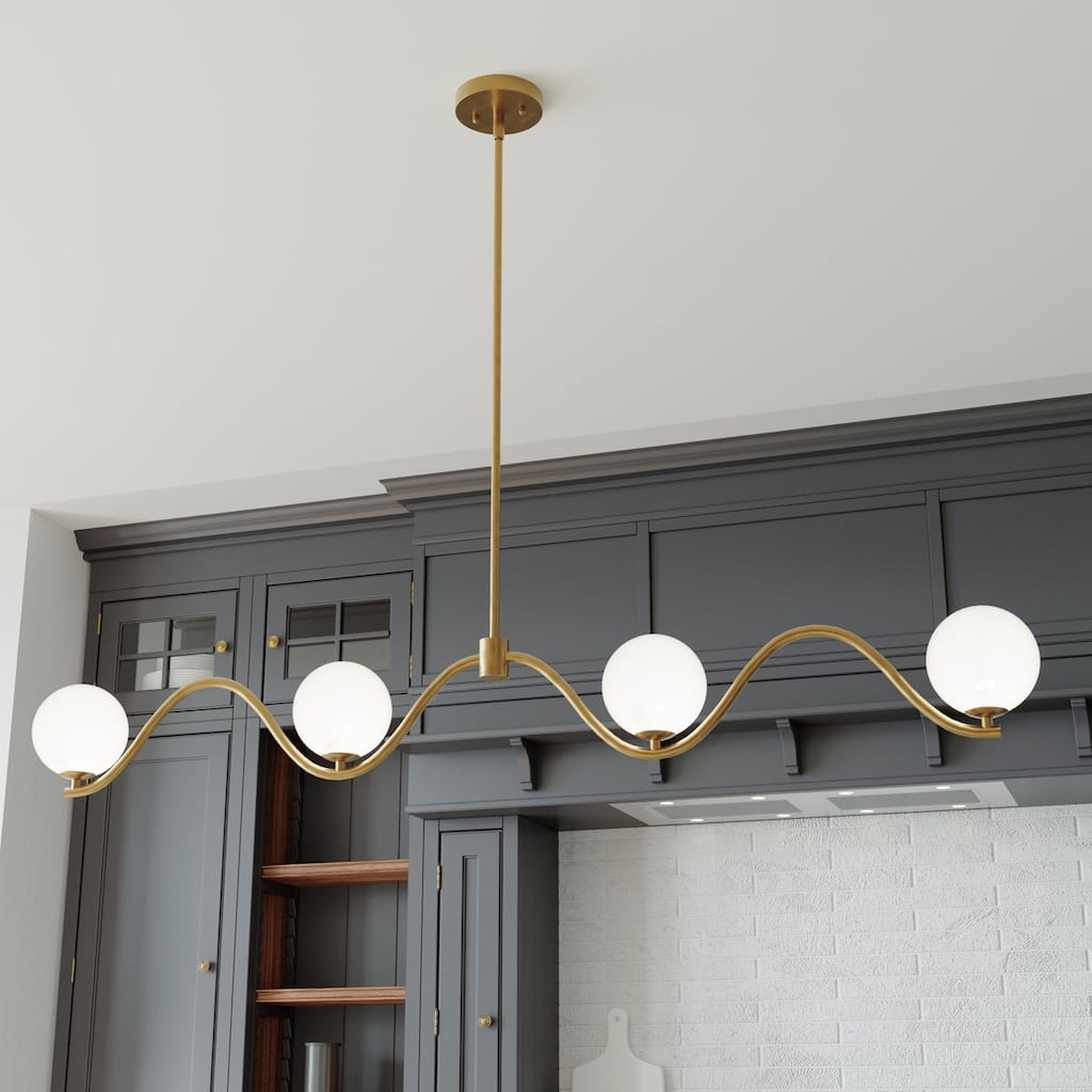Acroma Elegant Chandelier Modern Linear Chandelier Ceiling Light