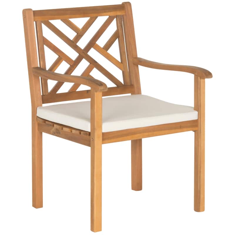 SAFAVIEH Outdoor Mali Acacia Wood 5-Piece Dining Set - 35Wx35Dx30H