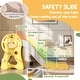 preview thumbnail 5 of 8, Toddler Slide, 3 in 1 Slide for Kids Ages 1-3 Years, Indoor Slide with Basketball Hoop, Climber, Duck Pattern, Yellow