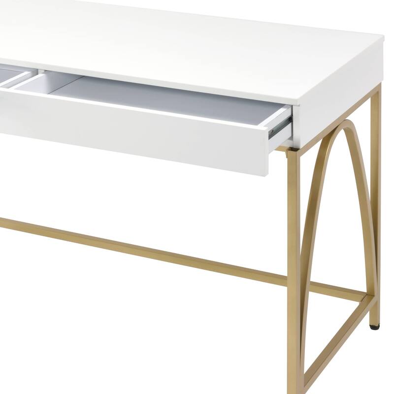 Versatile Metal Writing Desk with Hutch for Efficient Work and Storage