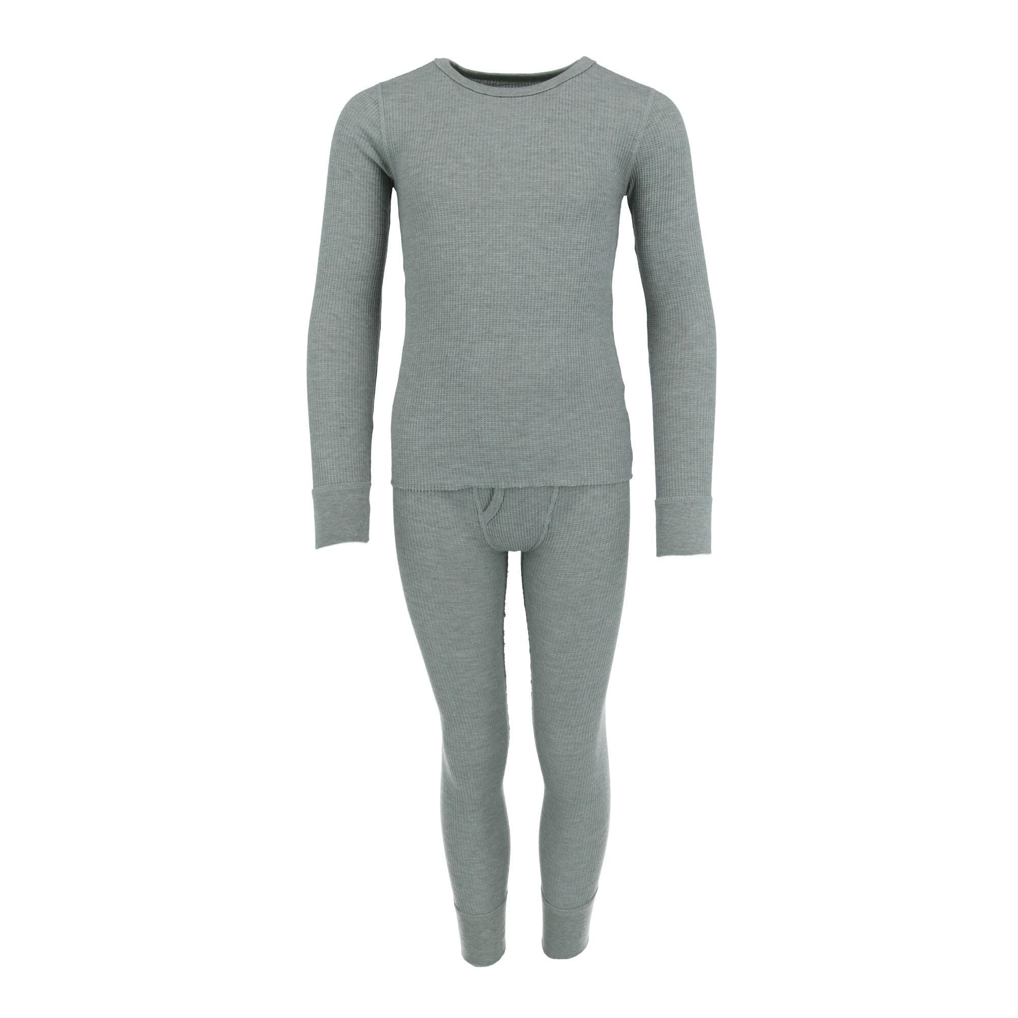 Fruit of the Loom Boys Premium 2-Pack Thermal Waffle Bottom