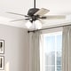 preview thumbnail 1 of 12, Hunter 44" Crystal Peak Ceiling Fan with LED Light Kit and Pull Chain, Casual, Transitional Noble Bronze