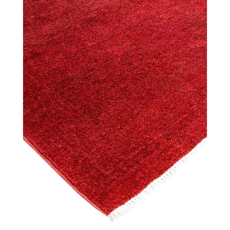 Vibrance, One-of-a-Kind Handmade Area Rug - Red, 9' 4" x 12' 5" - 9' 4" x 12' 5"