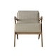 preview thumbnail 35 of 47, CraftPorch Chic Modern Velvet Upholstered Chair Cream