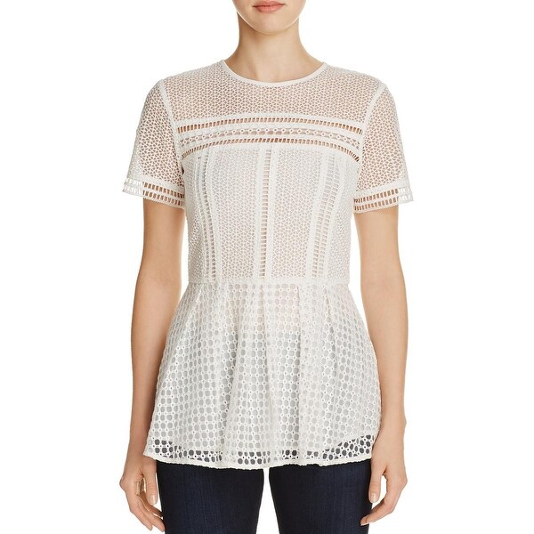 michael kors eyelet top