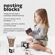 preview thumbnail 4 of 3, Wee Gallery Nesting Blocks - Baby Animals Numbers'