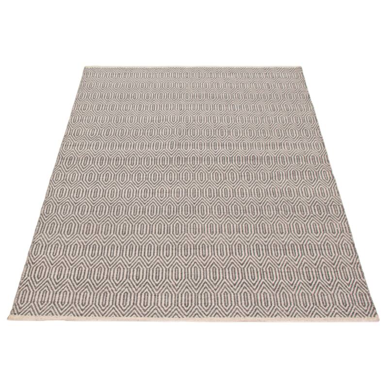 Nevada Grey Kilim 5'1" x 7'5" - 5'1 x 7'5