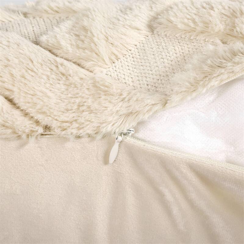 Adeco Pack of 2 12"x 20" Fabric Throw Pillow Covers