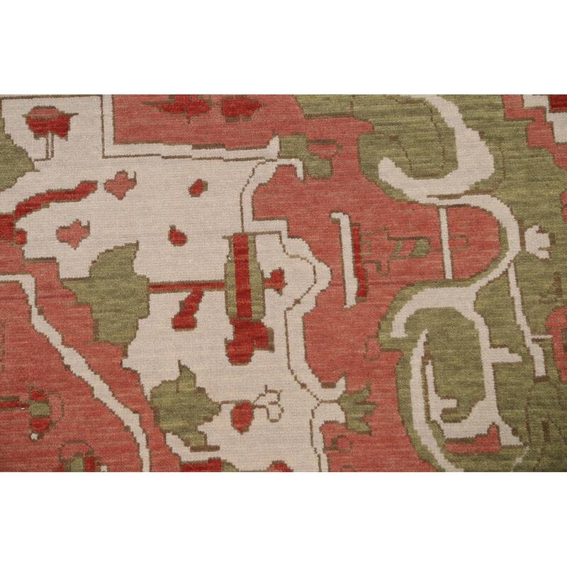 Heriz Serapi Turkish Oriental Traditional Wool Area Rug Hand-knotted - 9'9" x 13'0"