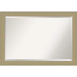Beveled Bathroom Wall Mirror - Mosaic Gold Frame