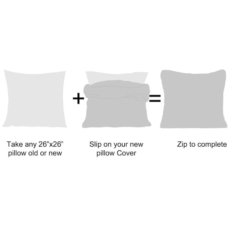 Serenta Heavy Fauxfur Pillow Shell 2 PC Set, NO INSERT