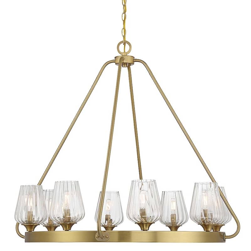 Savoy House 1-3394-8 Carlton 8 Light 36" Wide Chandelier - Warm Brass
