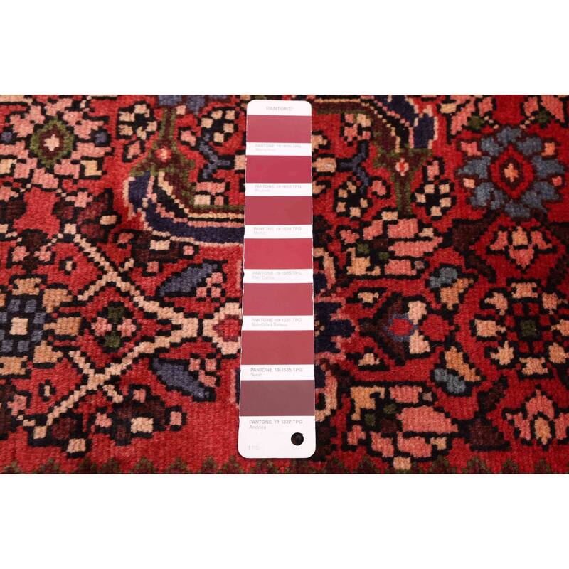 ECARPETGALLERY Hand-knotted Andelz Red Wool Rug - 3'6 x 9'4